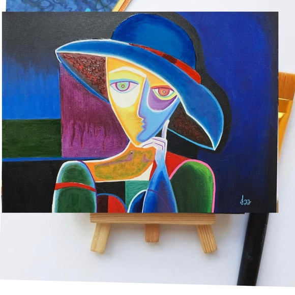 Abstract Original art handmade for home decor - Picture 3 of 4